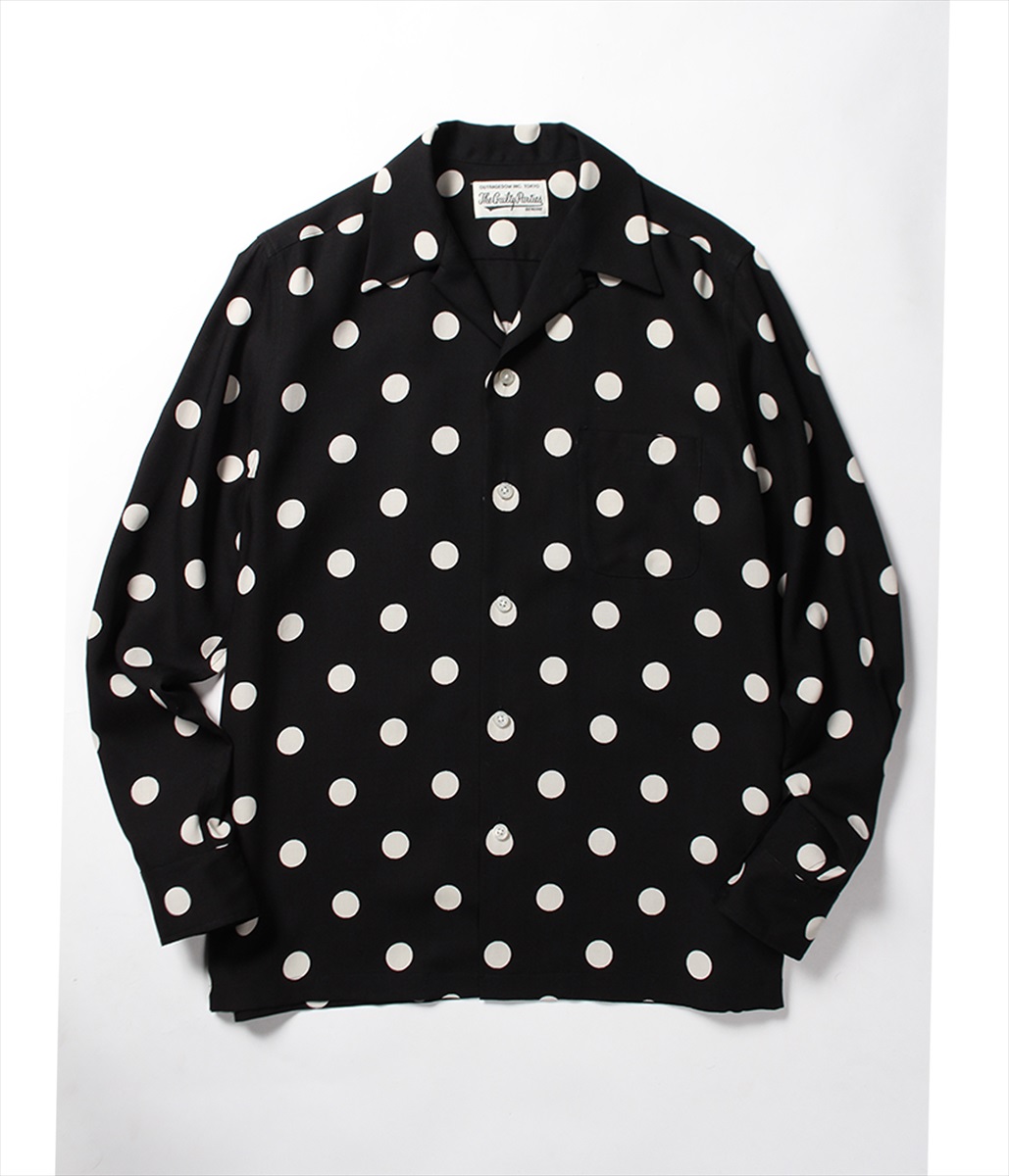 Wacko Maria Dots Hawaiian Shirt ブラック ドット柄ハワイアンシャツ 17秋冬 Jonas