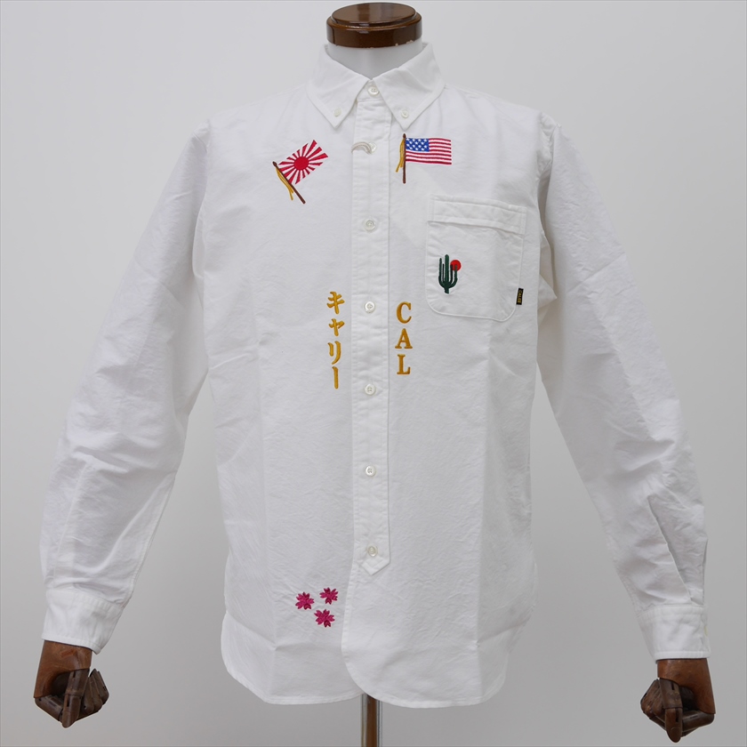 Calee L S Embroidery Ox Ford B D Shirt ホワイト オックスフォードb Dシャツ 18春夏 Jonas