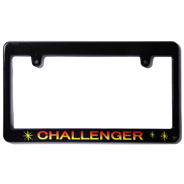Challenger Painted Number Plate For Car ブラック 車用ナンバープレートカバー 18春夏 Jonas