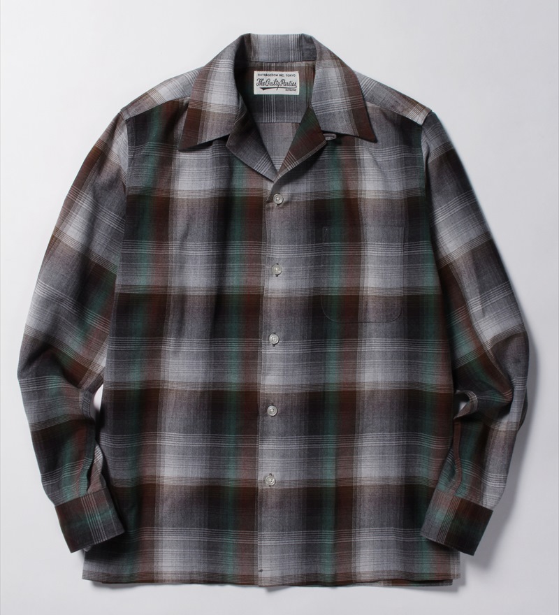 ワコマリア 60s OMBRAY CHECK OPEN COLLAR SHIRT | gulatilaw.com