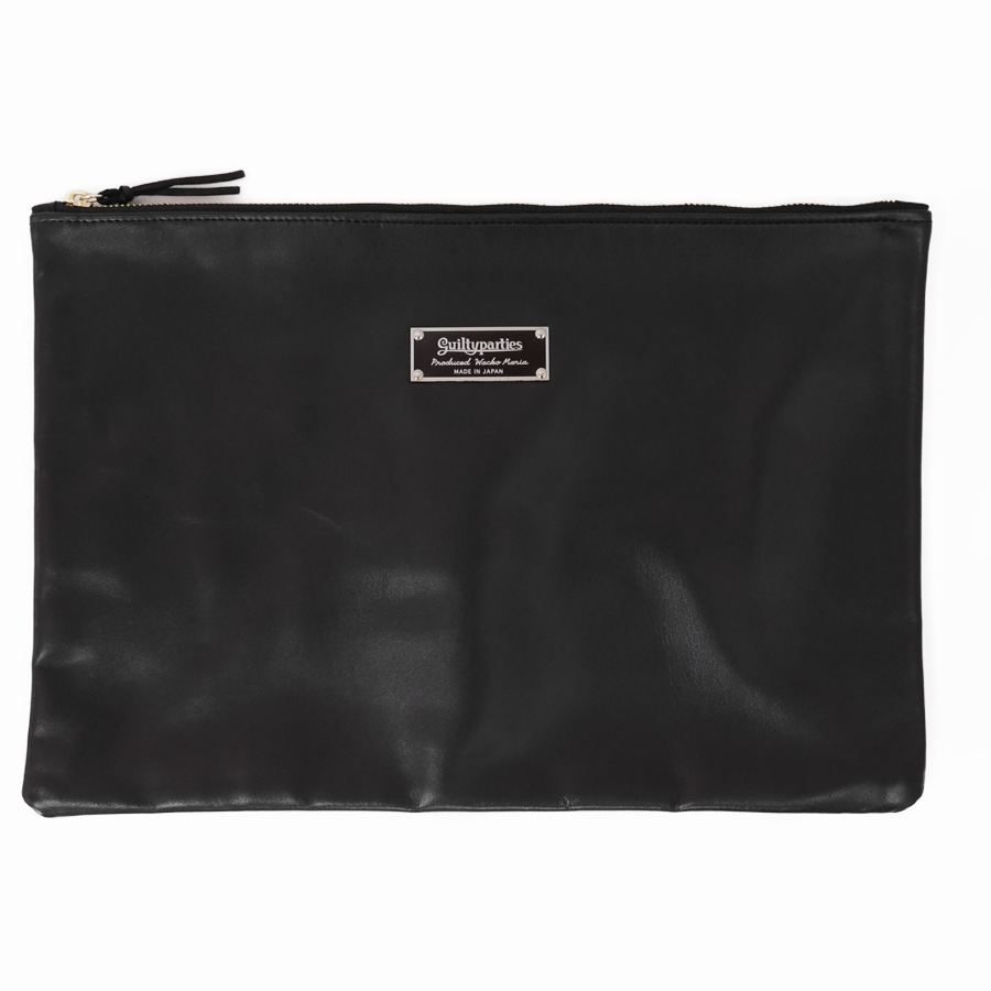 Wacko Maria Clutch Bag Porter ブラック ブラック Wネームレザークラッチバッグ 18春夏 Jonas