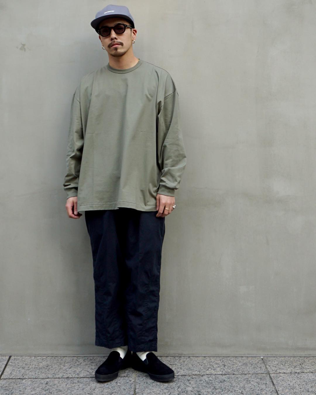 超高品質で人気の cootie Supima Border Oversized Tee kj着 Tシャツ