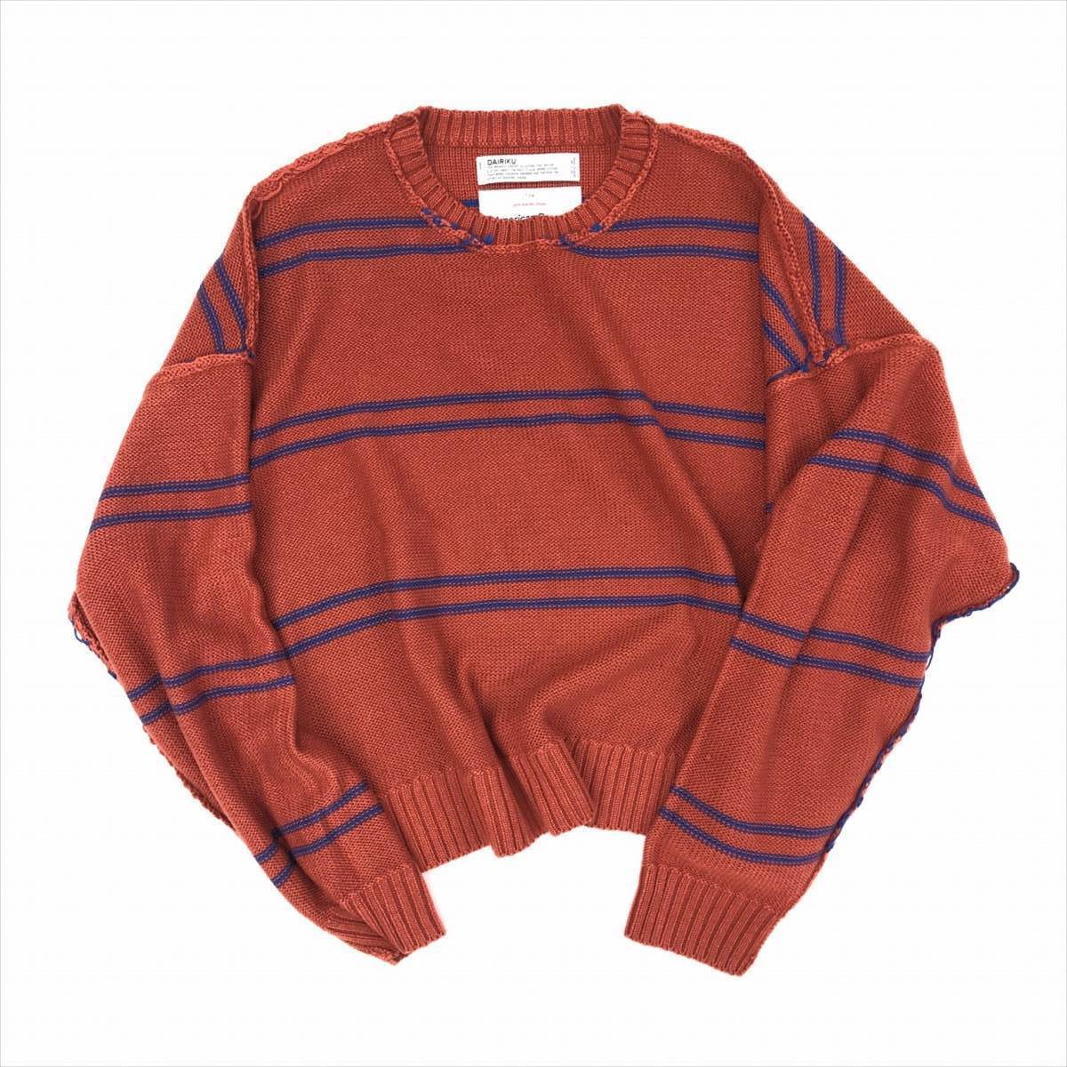 DAIRIKU 19AW Inside Out Border Knit-