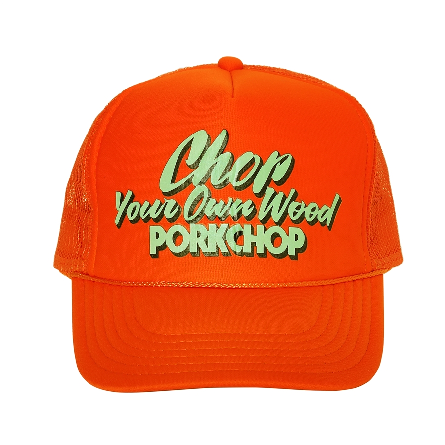 Porkchop Chop Your Own Wood Cap オレンジ メッシュキャップ 19秋冬 Jonas
