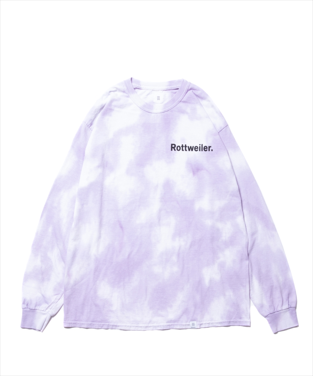 Rottweiler Dyed Ls Tee パープル タイダイ染めプリント長袖t 春夏 Jonas Rottweiler Dyed Ls Tee パープル タイダイ染めプリント長袖t 春夏 Jonas