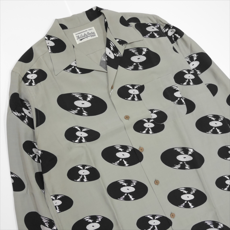 WACKO MARIA/HAWAIIAN SHIRT L/S(TYPE-1)(グレー)[ハワイアン