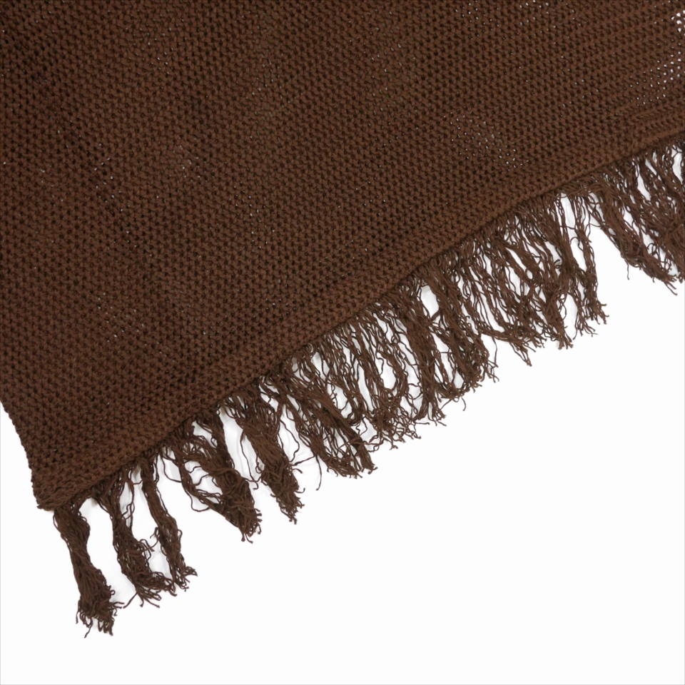 DAIRIKU/Pullover Fringe Net Knit Vest（ブラウン） 【30%OFF 