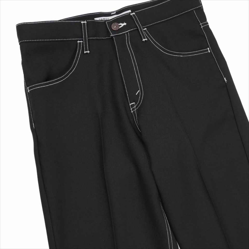 DAIRIKU/Flasher Pressed Pants（ブラック）［フラッシャースタプレ 