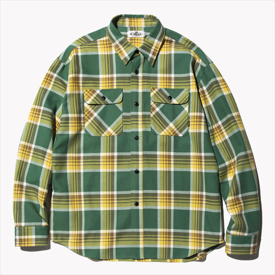 Calee L S Check Shirt グリーン チェックシャツ 20春夏 Jonas