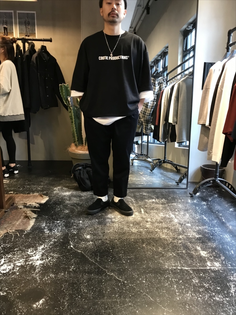 COOTIE/Drill Tapered Easy Pants（ブラック 