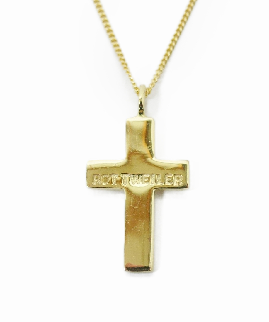 ROTTWEILER/Dog Chain Rosario（ゴールド）［ドッグチェーンロザリオ 