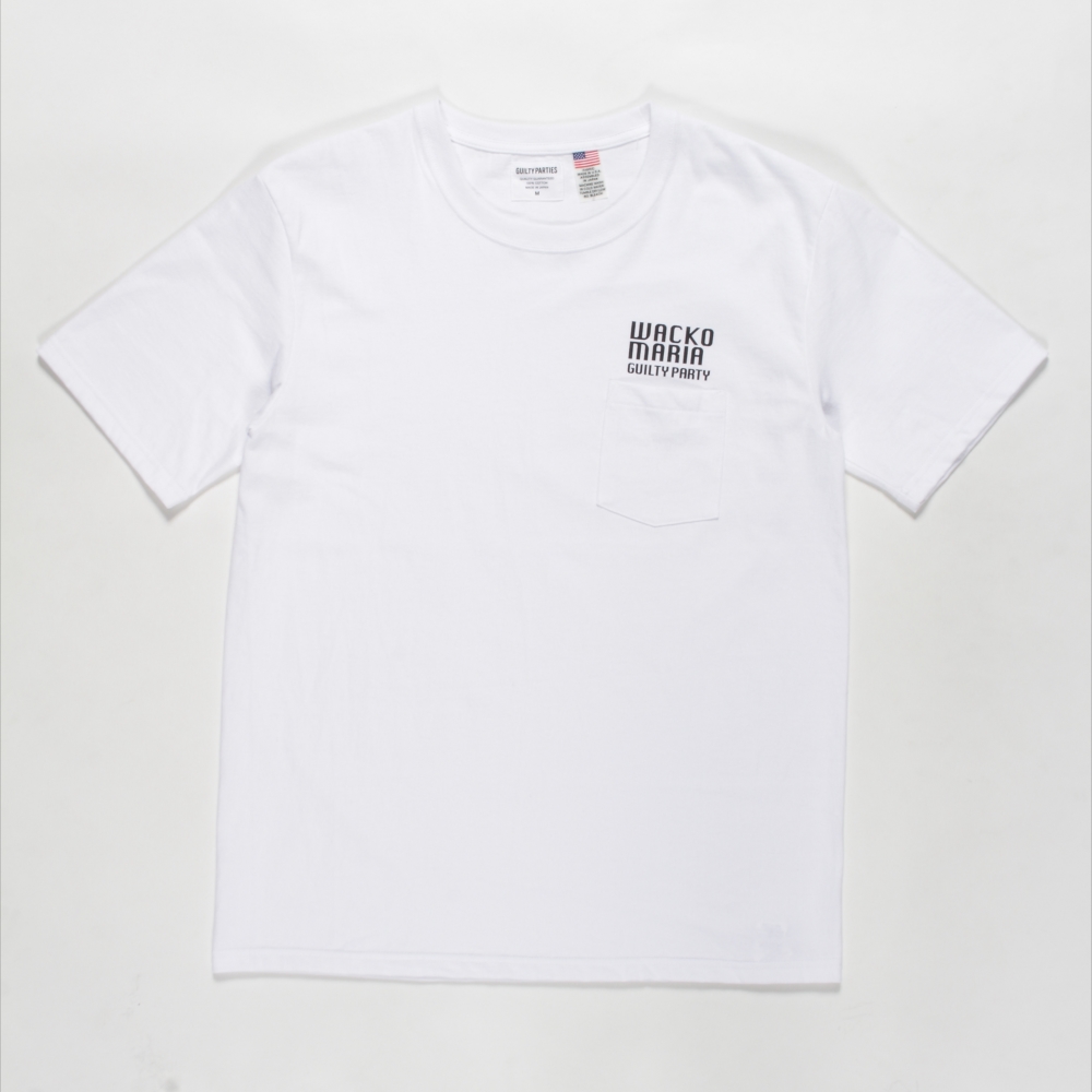 Wacko Maria Usa Body Crew Neck Pocket T Shirt Type 1 ホワイト プリントポケt 春夏 Jonas