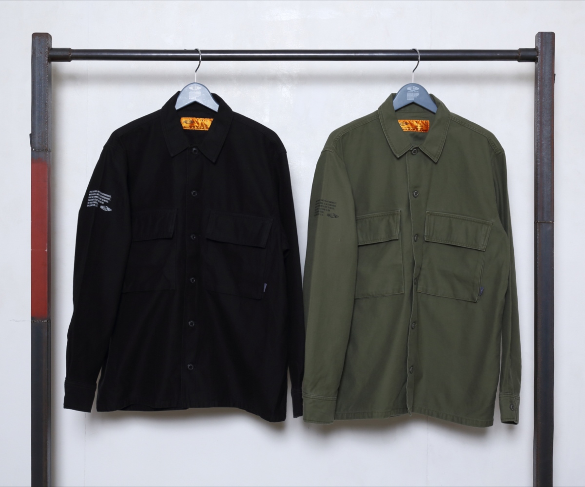 CHALLENGER/MILITARY DAILY SHIRT（オリーブ）［ミリタリーシャツ-20春 