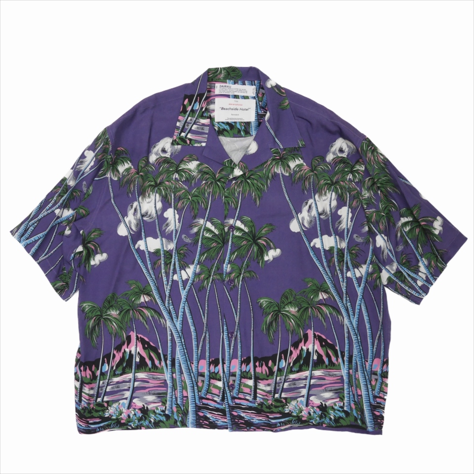 Dairiku Intermission Aloha Shirt ナイトパープル アロハシャツ 春夏 Jonas