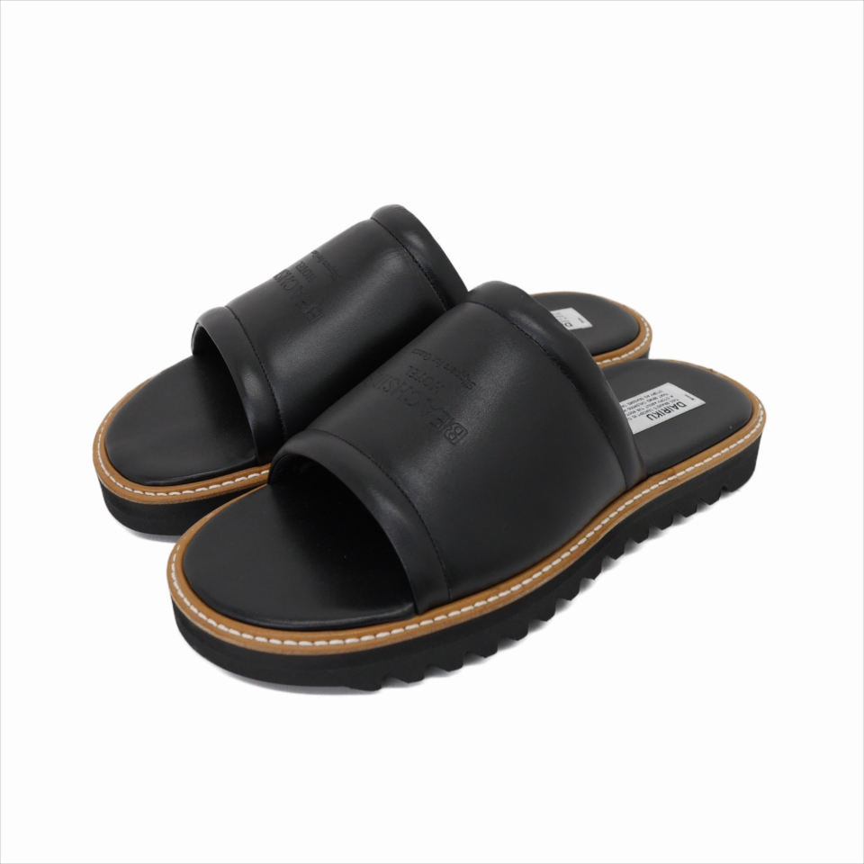 Dairiku Slipper For Guest Leather Sandal ブラック レザーサンダル 春夏 Jonas