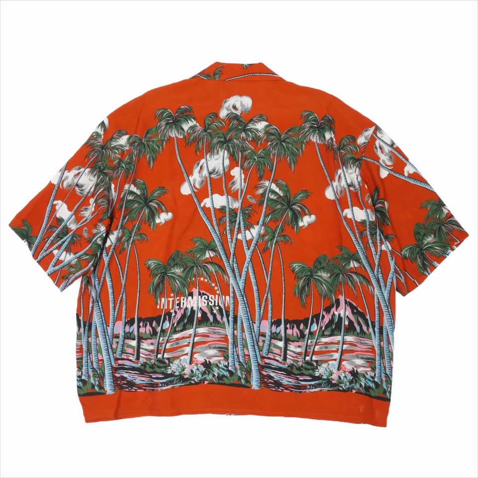 Dairiku Intermission Aloha Shirt サンセットオレンジ アロハシャツ 春夏 Jonas