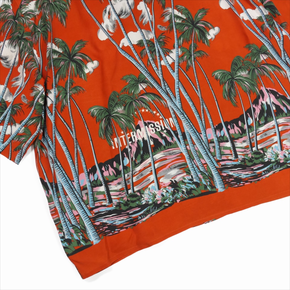 Dairiku Intermission Aloha Shirt サンセットオレンジ アロハシャツ 春夏 Jonas