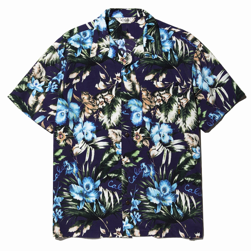 CALEE/Hawaiian S/S shirt（ネイビー）［アロハシャツ-20春夏］ - JONAS