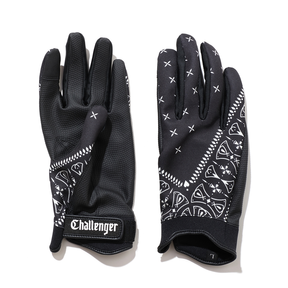 CHALLENGER/MECHANIC GLOVE（ブラック）［メカニックグローブ-20冬 