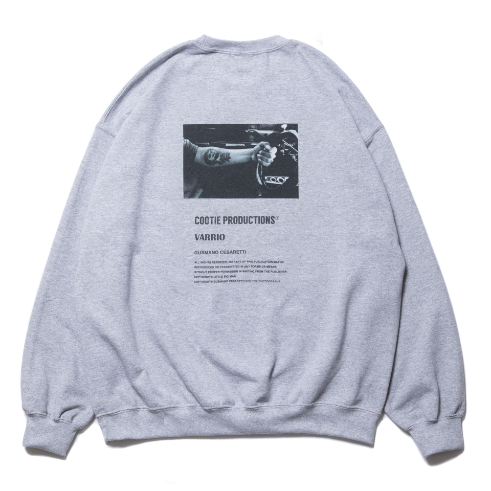 COOTIE/Print Crewneck Sweatshirt（JESUS）（アッシュグレー）［クルーネックスウェット-20秋］ - JONAS