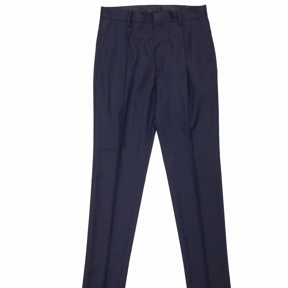 WACKO MARIA/PLEATED TROUSERS(ネイビー)[ワンタックスラックス