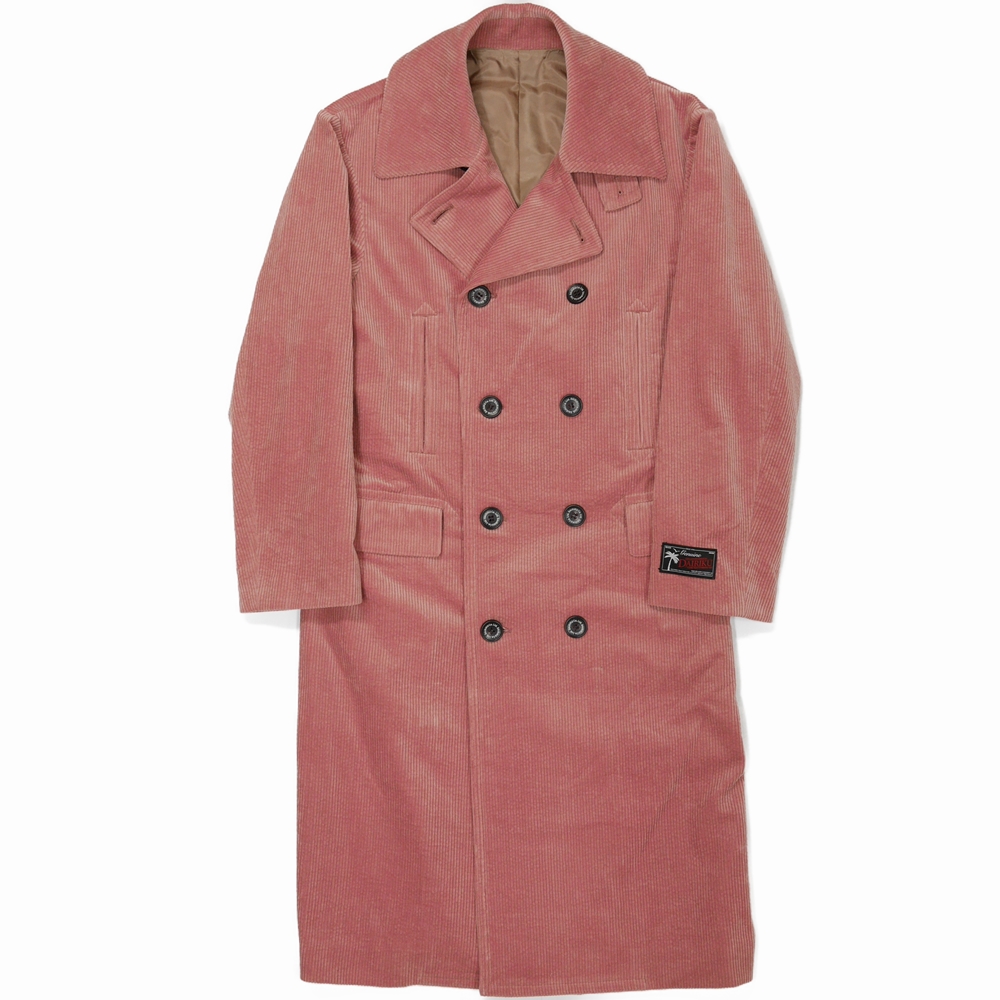 Dairiku Couduroy Long P Coat ピンク コーデュロイロングpコート 秋冬 Jonas Dairiku Couduroy Long P Coat ピンク コーデュロイロングpコート 秋冬 Jonas