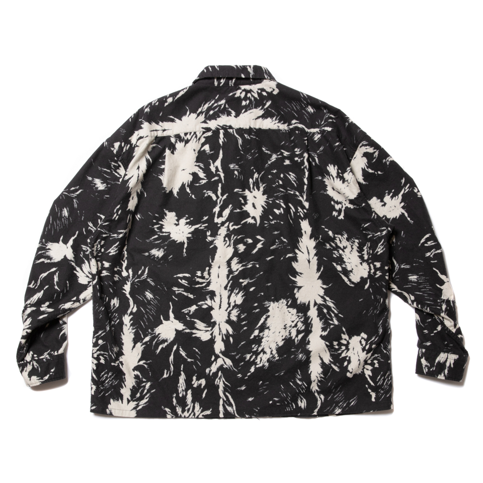 Cootie Wolf Print Nel Open Collar Shirt コールブラック ウルフ柄ネルオープンカラーシャツ 秋冬 Jonas Cootie Wolf Print Nel Open Collar Shirt コールブラック ウルフ柄ネルオープンカラーシャツ 秋冬 Jonas