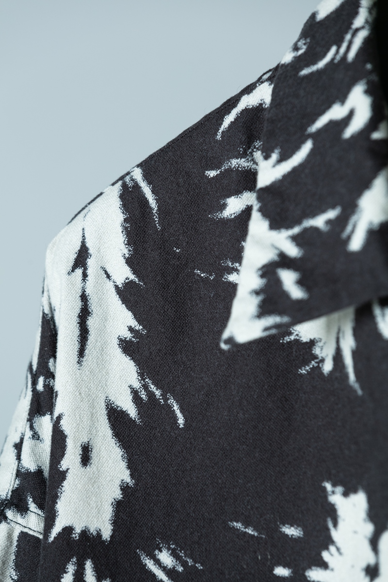 Cootie Wolf Print Nel Open Collar Shirt コールブラック ウルフ柄ネルオープンカラーシャツ 秋冬 Jonas Cootie Wolf Print Nel Open Collar Shirt コールブラック ウルフ柄ネルオープンカラーシャツ 秋冬 Jonas