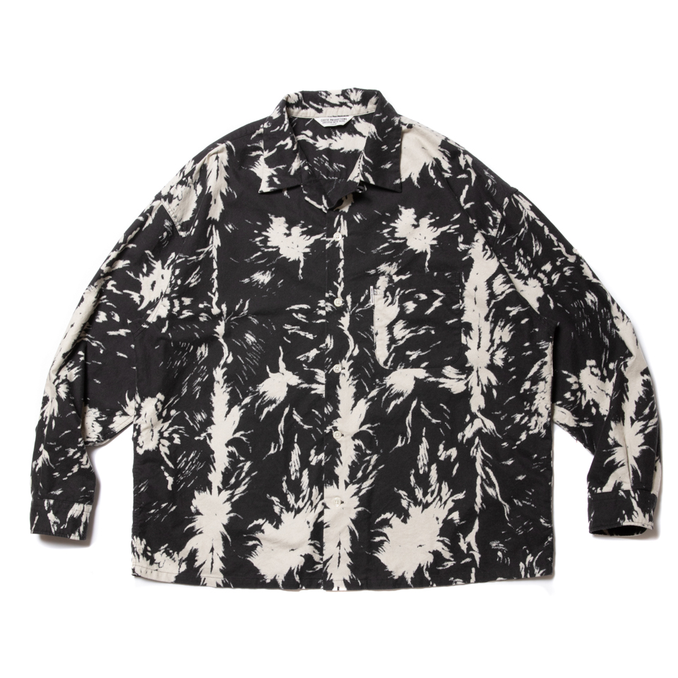 Cootie Wolf Print Nel Open Collar Shirt コールブラック ウルフ柄ネルオープンカラーシャツ 秋冬 Jonas Cootie Wolf Print Nel Open Collar Shirt コールブラック ウルフ柄ネルオープンカラーシャツ 秋冬 Jonas