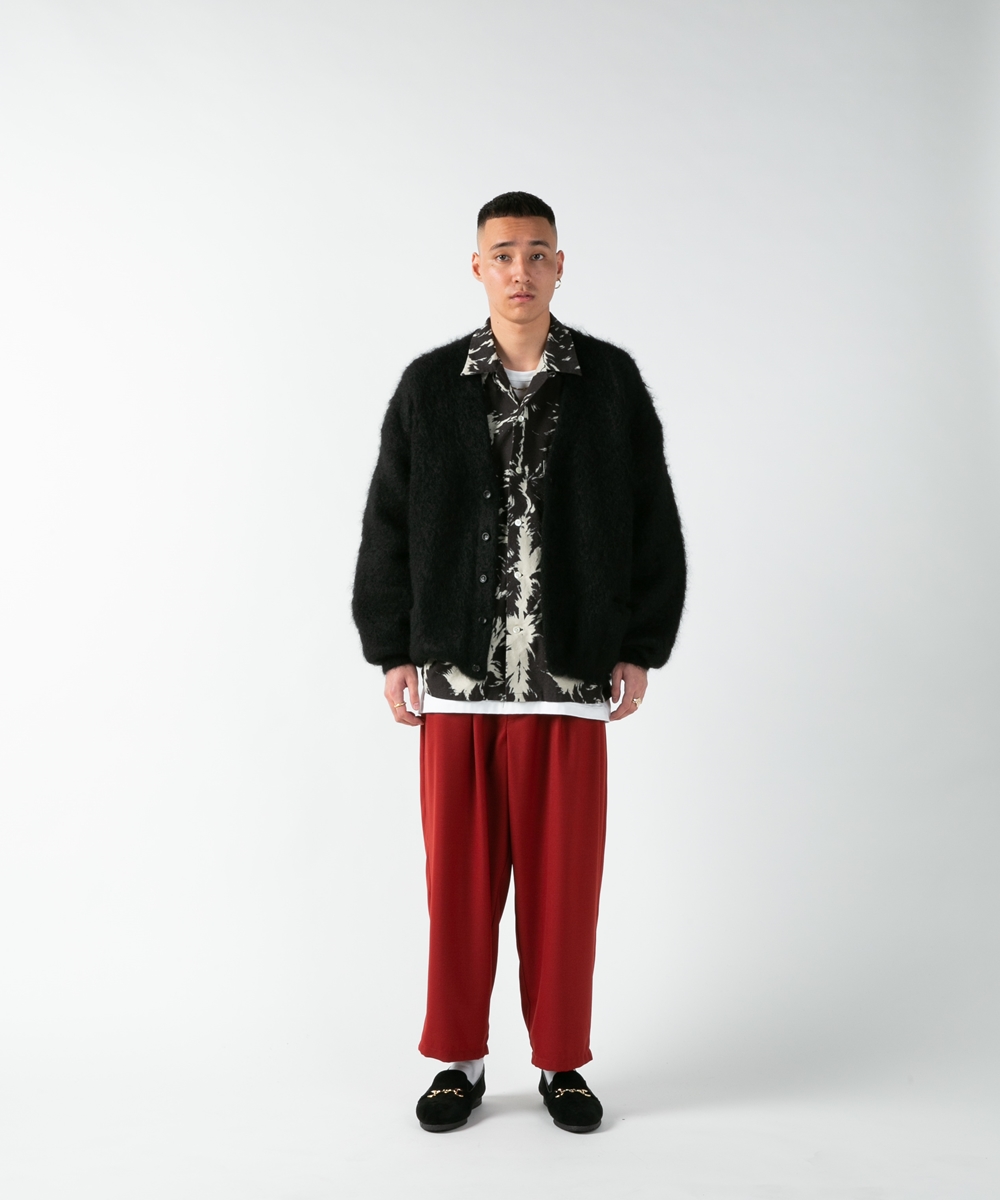 Cootie Wolf Print Nel Open Collar Shirt コールブラック ウルフ柄ネルオープンカラーシャツ 秋冬 Jonas Cootie Wolf Print Nel Open Collar Shirt コールブラック ウルフ柄ネルオープンカラーシャツ 秋冬 Jonas