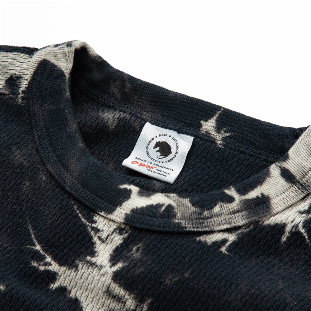 RATS/PRINT TIE DYE THERMAL（ブラックタイダイ） 【50%OFF