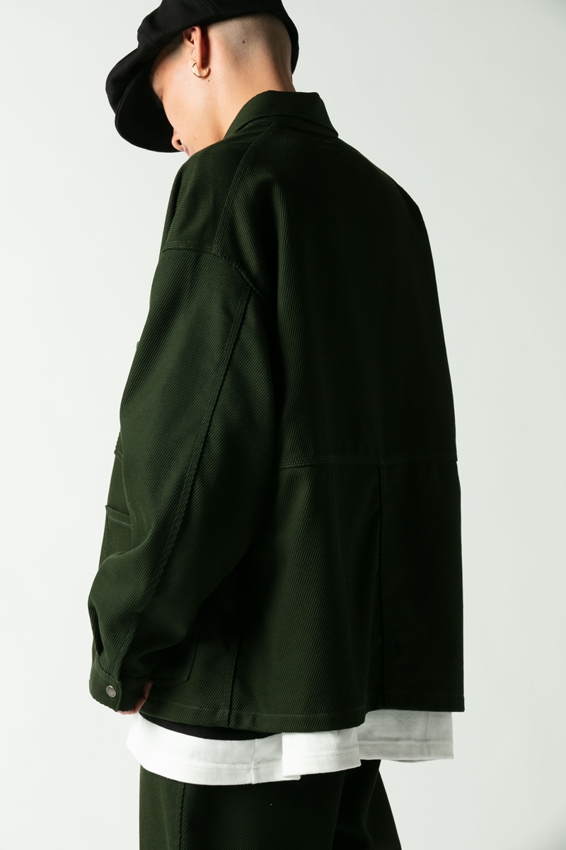 Cootie Cotton Kersey Short Coverall グリーン ショートカバーオール 秋冬 Jonas Cootie Cotton Kersey Short Coverall グリーン ショートカバーオール 秋冬 Jonas