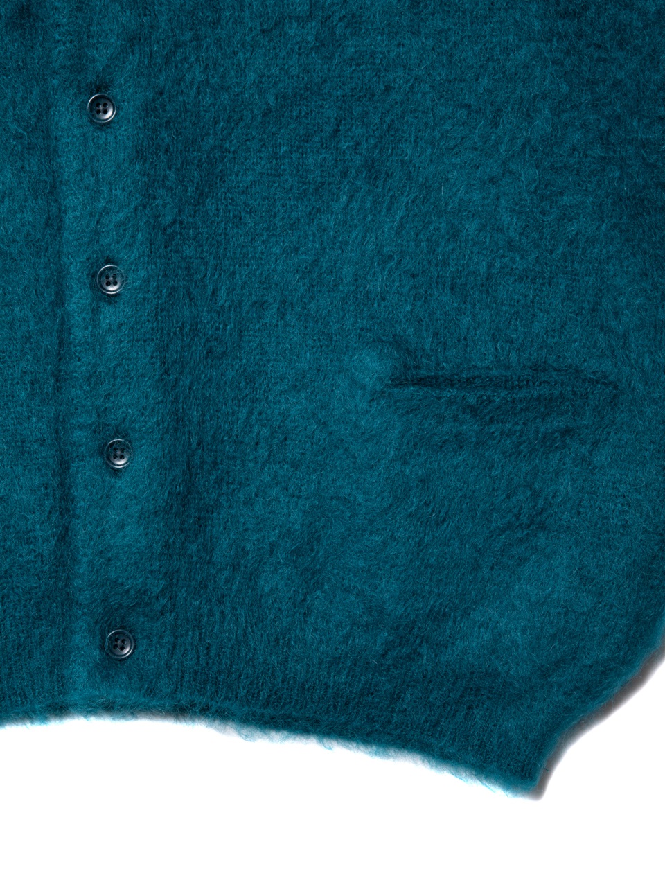 COOTIE/Mohair Cardigan(ターコイズ)[モヘアカーディガン-20秋冬 COOTIE/Mohair Cardigan(ターコイズ)[モヘアカーディガン-20秋冬