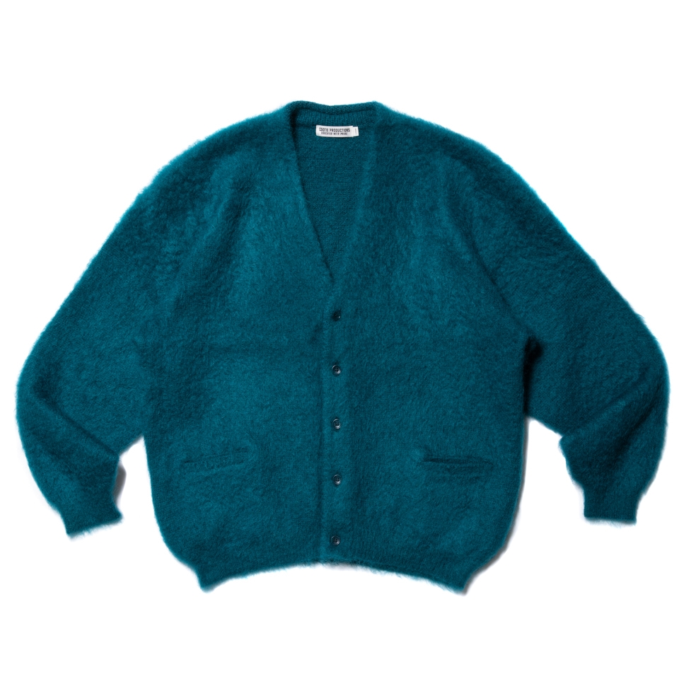 COOTIE/Mohair Cardigan(ターコイズ)[モヘアカーディガン-20秋冬 COOTIE/Mohair Cardigan(ターコイズ)[モヘアカーディガン-20秋冬