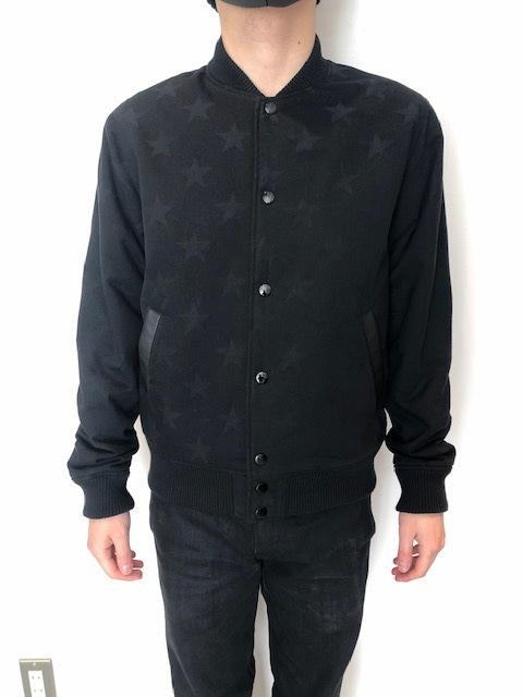ダークブラウン 茶色 MINEDENIM Shadow Star Denim Varsity JKT