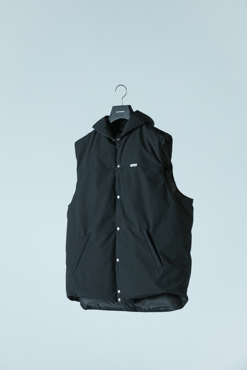 COOTIE/Weather Cloth Oversized Down Vest（ブラック）［ウェザー 
