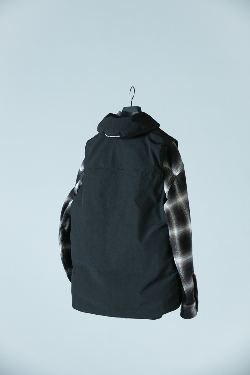 COOTIE/Weather Cloth Oversized Down Vest（ブラック）［ウェザー 