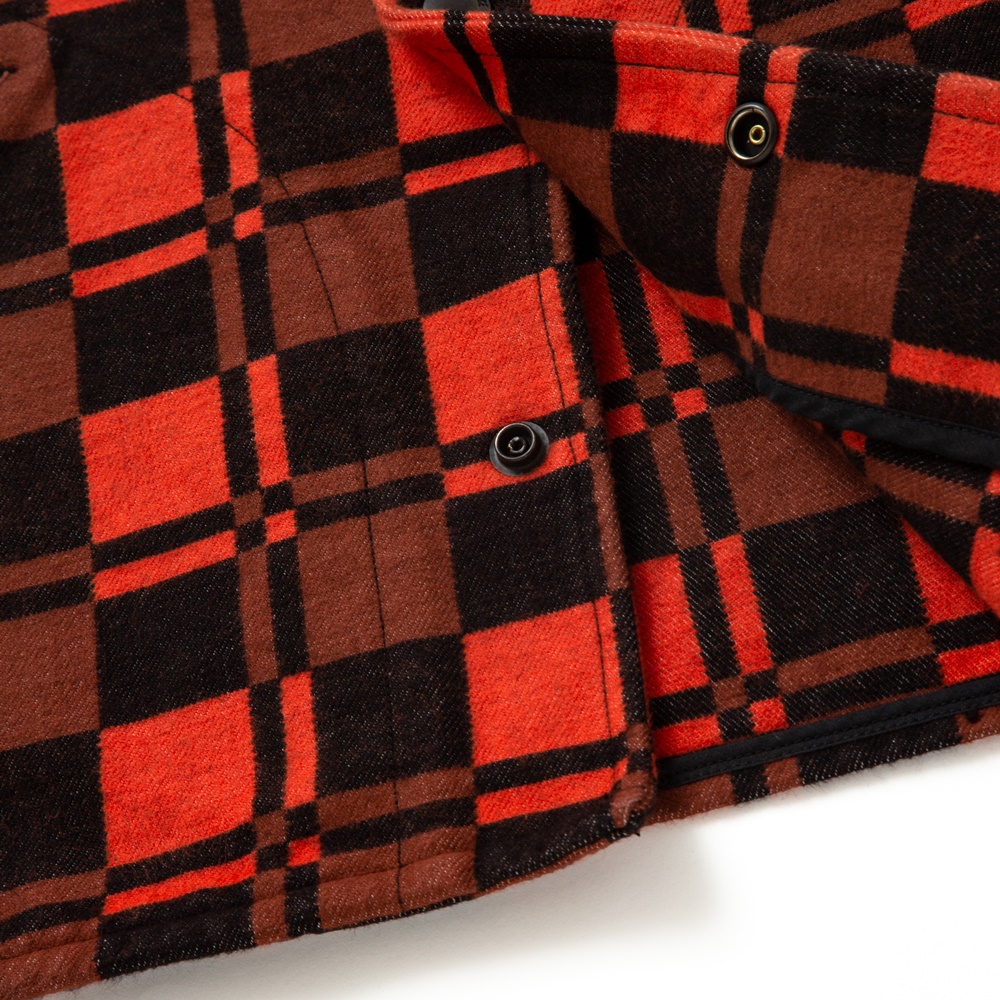 Rats Heavy Cotton Check Shirt Jkt ブラック オレンジチェック ヘビーコットンチェックシャツjkt 秋冬 Jonas Rats Heavy Cotton Check Shirt Jkt ブラック オレンジチェック ヘビーコットンチェックシャツjkt 秋冬 Jonas