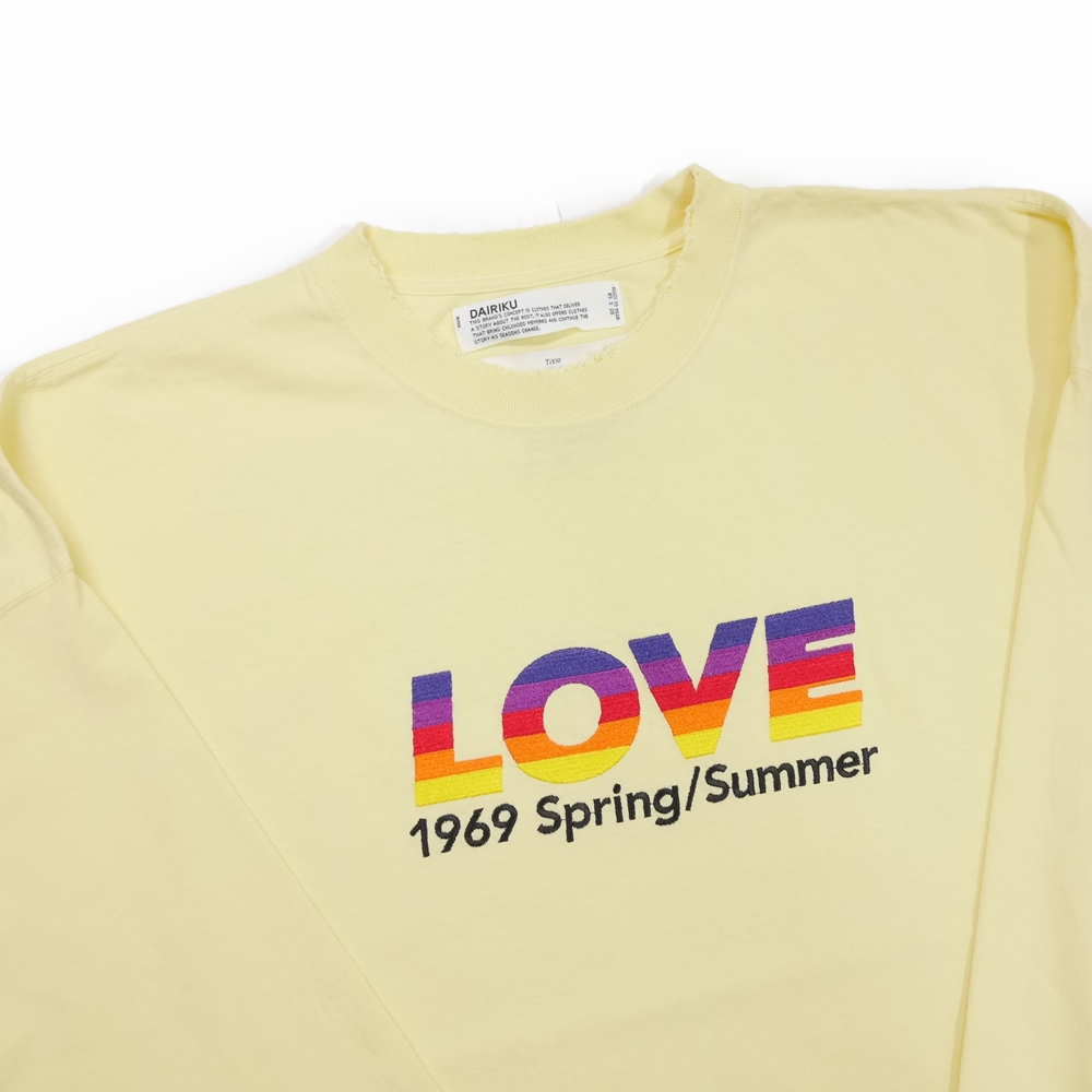 DAIRIKU 21ss LOVE Long Sleeve Tee | vrealitybolivia.com
