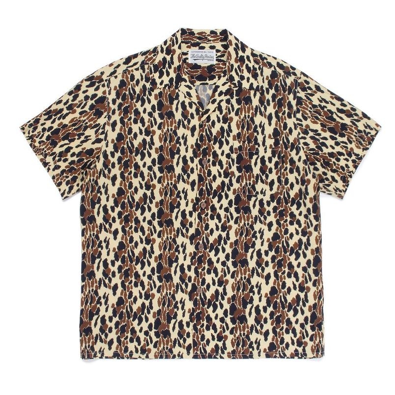 WACKO MARIA/HAWAIIAN SHIRT S/S(TYPE-6)(ベージュ)[ハワイアン