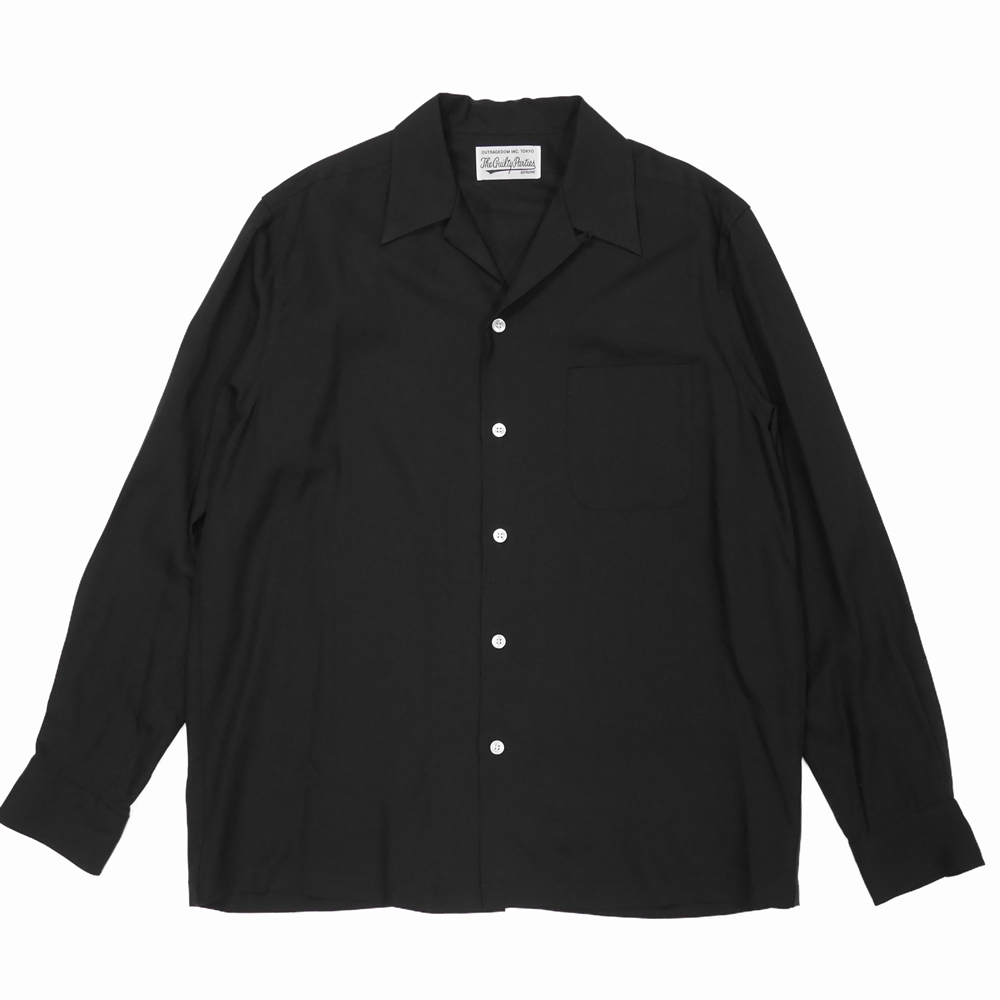 WACKO MARIA/50'S SHIRT L/S（TYPE-1）（ブラック）[50'Sシャツ-21春夏] - JONAS