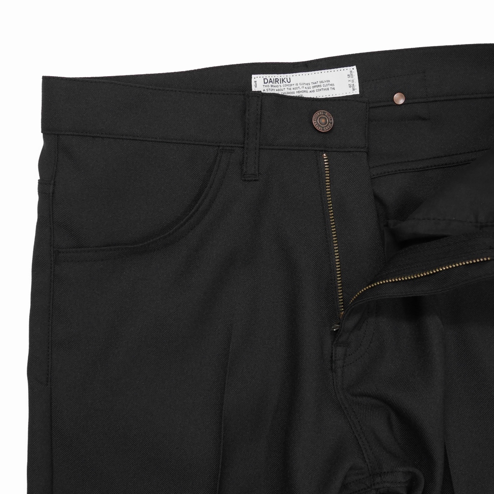 DAIRIKU/Flare Flasher Pressed Pants(ブラック)[
