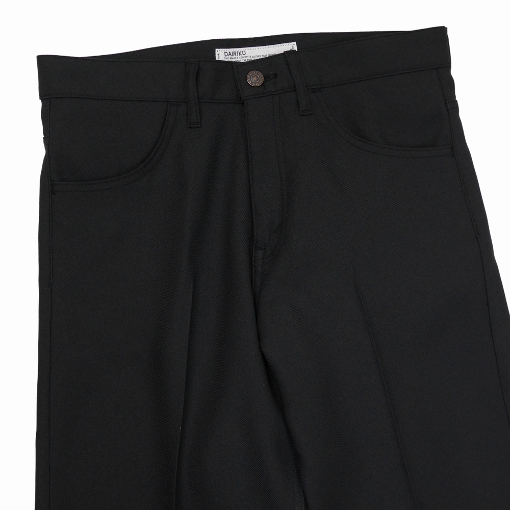 DAIRIKU/Straight Flasher Pressed Pants(ブラック)[ DAIRIKU/Straight Flasher Pressed Pants(ブラック)[