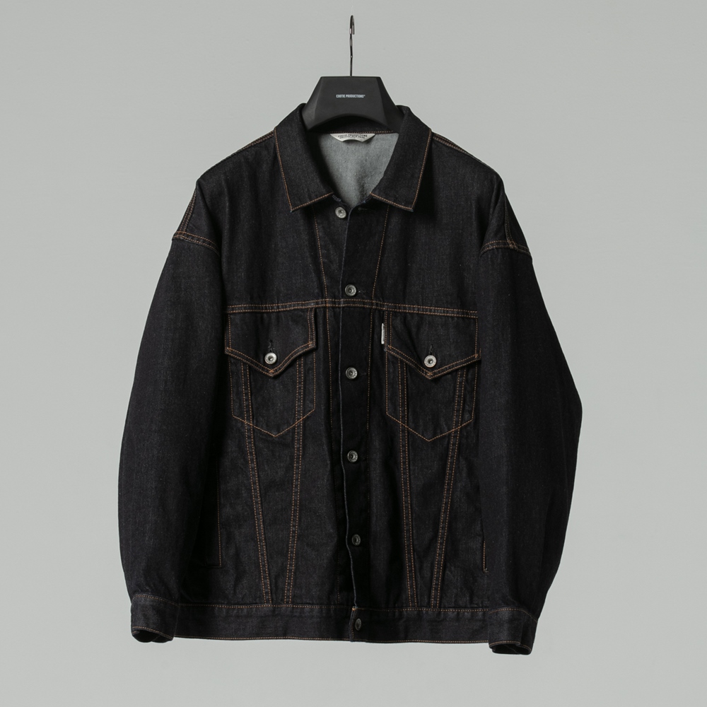 plain black jean jacket