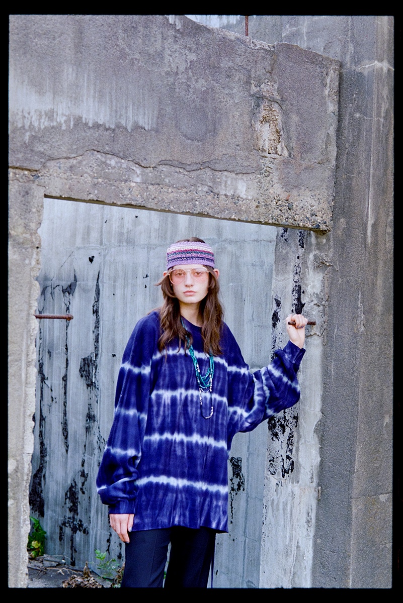 DAIRIKU/Tie-dye Thermal Tee（ソイル） 【20%OFF】［タイダイサーマル 