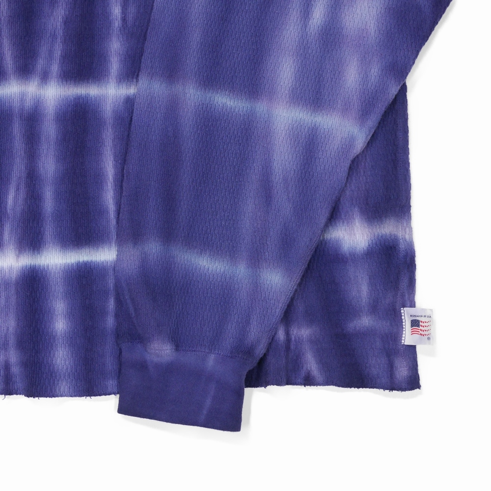 DAIRIKU/Tie-dye Thermal Tee(ミッドナイト)[タイダイサーマル-21春