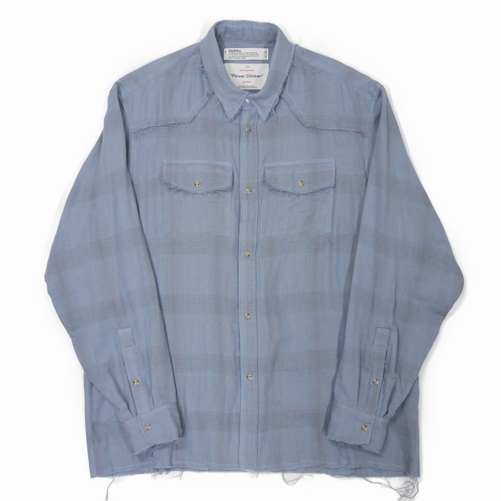 dairiku 21ss トリプルガーゼチェックウェスタンシャツ | labiela.com