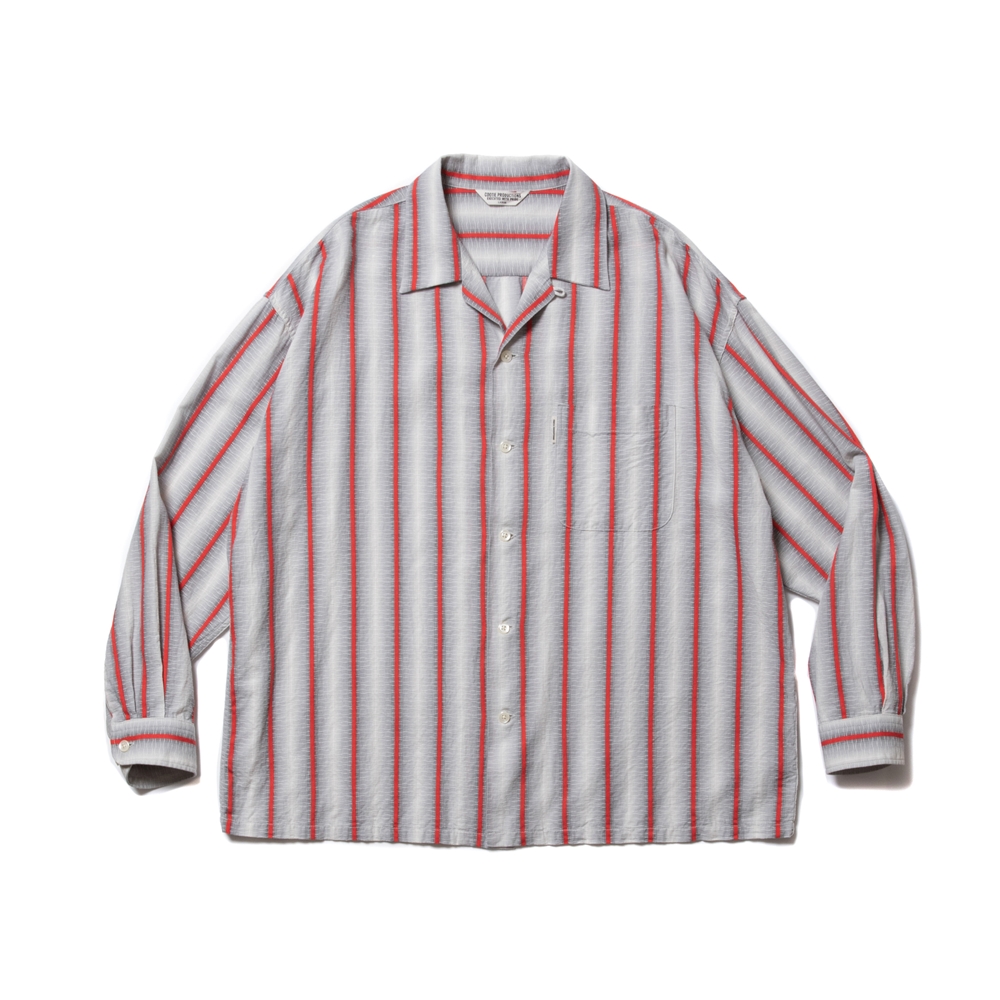 COOTIE/Snake Stripe Open-Neck L/S Shirt（ストライプ）［スネーク ...