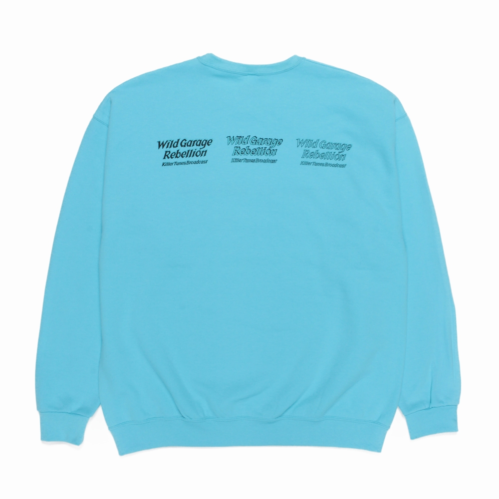 WACKO MARIA/CREW NECK SWEAT SHIRT(TYPE-1)(ブルー)[クルー WACKO MARIA/CREW NECK SWEAT SHIRT(TYPE-1)(ブルー)[クルー
