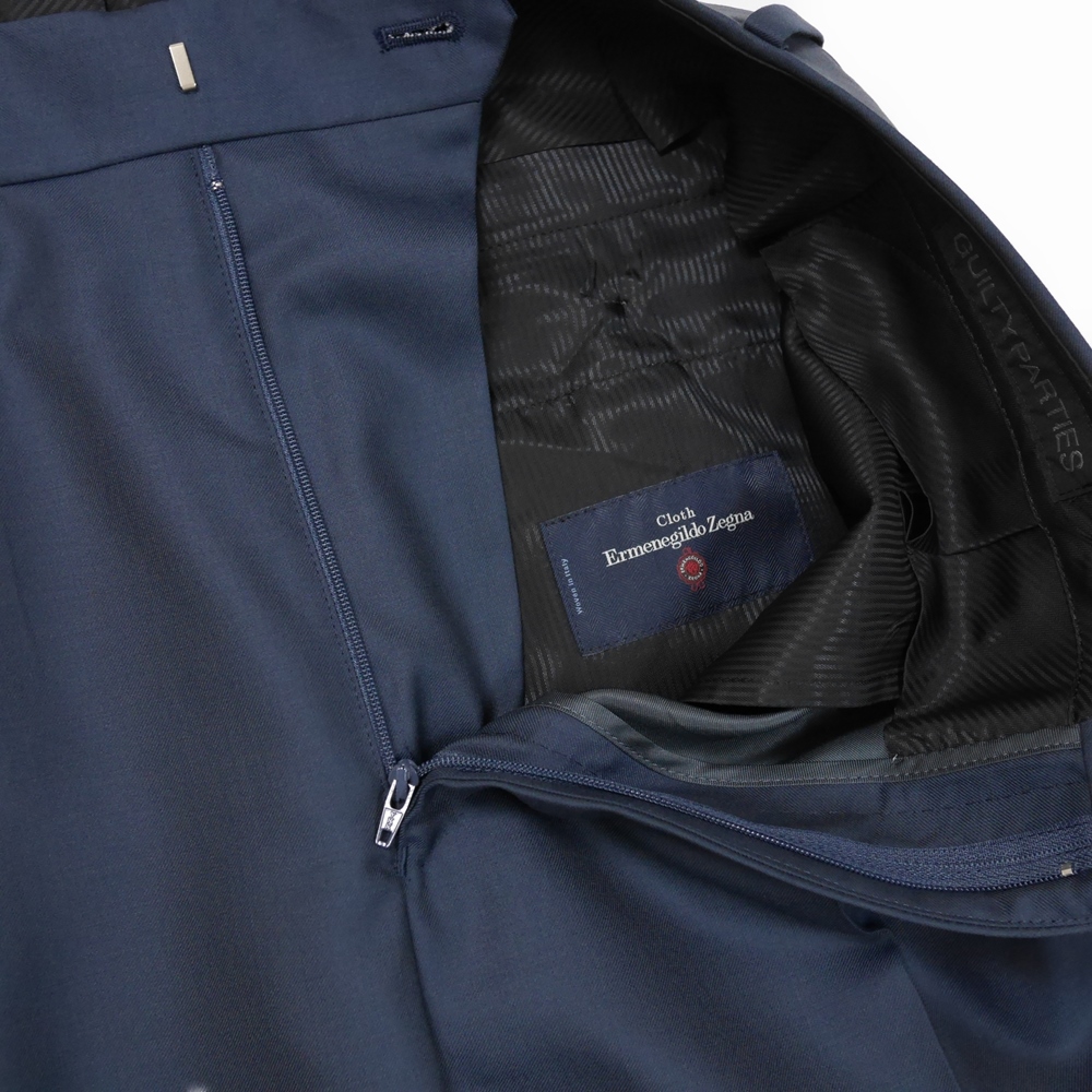 WACKO MARIA/PLEATED TROUSERS(TYPE-2)(ネイビー)[ワンタック